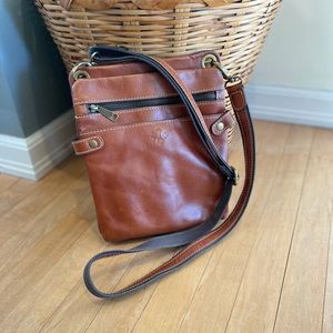 Patricia Nash Brown Leather Crossbody